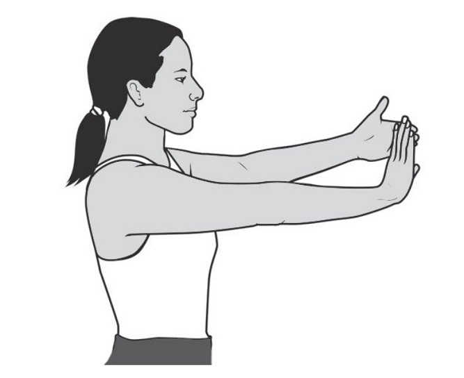 ท่ายืดกล้ามเนื้อแขนด้านหน้า (Wrist flexors stretch)