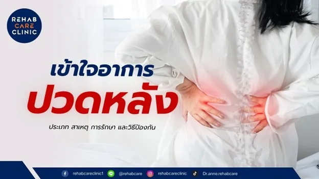 เข้าใจอาการปวดหลัง ประเภท สาเหตุ การรักษา และวิธีป้องกัน